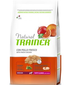 Trainer Natural Cane Secco Puppy & Junior Medium Pollo da 3 Kg 2