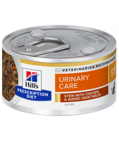 Hill's Prescription Diet Feline C/D Urinary Care Spezzatino con Pollo e Verdure per Gatti da 82 gr