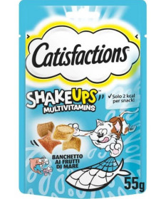 Catifactions Shake Ups Multivitamins per Gatti Banchetto ai Frutti di Mare da 55 gr