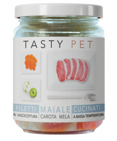 Tasty Pet Filetti di Maiale con Carota e Mela per Cani da 160 gr