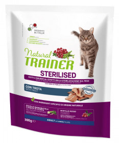 Trainer Natural per Gatto Adult Sterilised con Trota da 300 gr