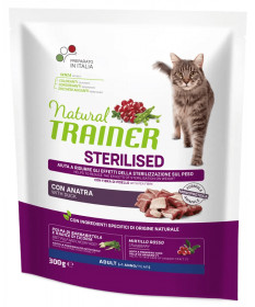 Trainer Natural per Gatto Adult Sterilised con Anatra da 300 gr