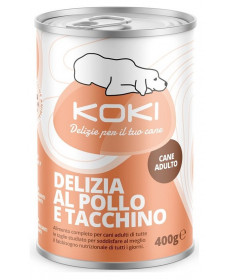 Koki Delizia al Pollo e Tacchino per Cane Adulto da 400 gr