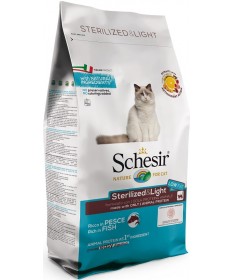 Schesir Dry Line Cat Sterilized&Light con Pesce per Gatti da 1,5 kg