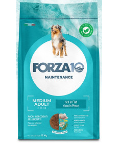 Forza10 Maintenance per Cane Adult Medium con Pesce da 12,5kg