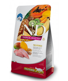 Farmina N&D Tropical Selection Neutered per Gatti Sterilizzati con Pollo, Farro, Avena e Frutti Tropicali da 1,5 Kg 
