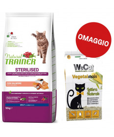 Trainer Natural per Gatto Adult Sterilised con Salmone da 10 Kg 2