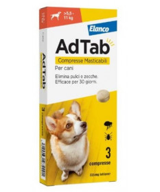 Elanco AdTab per Cani 5,5-11 kg da 3 compresse masticabili 