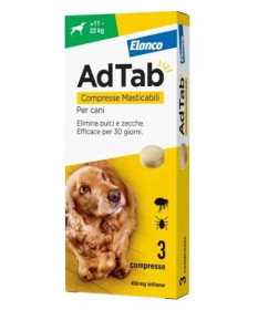 Elanco AdTab per Cani 11-22 kg da 3 compresse masticabili