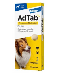 Elanco AdTab per Cani 22-45 kg da 3 compresse masticabili 