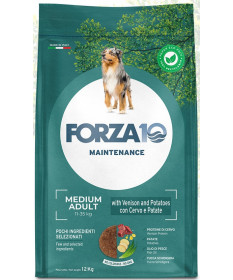 Forza 10 Maintenance per Cane Adult Medium con Cervo e Patate da 12,5 kg