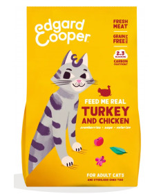 Edgard&Cooper Grain Free per Gatti Adult con Tacchino e Pollo