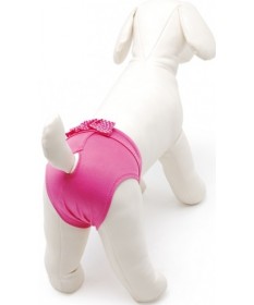 Camon Mutandina Igienica in Microfibra con Fiocco per Cani Femmina da 30 cm