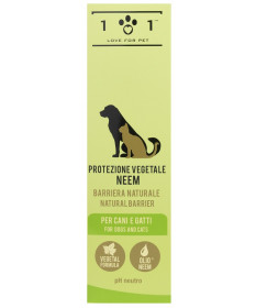 Linea Protettiva 101 Love for Pet Protezione Vegetale Olio di Neem Spray per Cani e Gatti da 250 ml