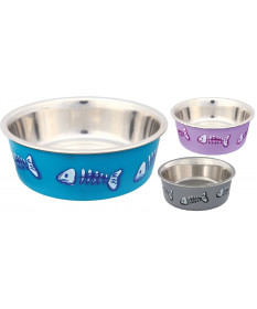 Trixie Ciotola in acciaio inox rivestita per Gatti da 0,25 l/ø 12 cm