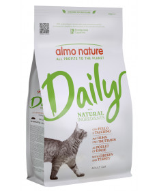 Almo Nature Daily per Gatti con Pollo e Tacchino da 1,2 Kg