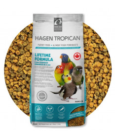 Hagen Tropican Lifetime Formula granuli da 2 mm per Pappagalli da 820 gr