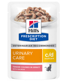 Hill's Prescription Diet C/D Multicare Urinary Care per Gatto con Salmone da 85g