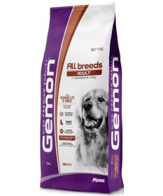 Gemon per Cani Adult All Breeds con Agnello e Riso da 15 Kg