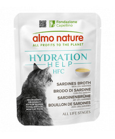 Almo Hydration Help per Gatti al Brodo di Sardine con Sardine bst da 50 gr