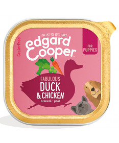 Edgard&Cooper Grain Free con Anatra e Pollo per Cuccioli da 150 gr