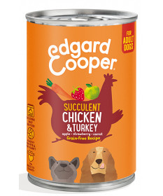 Edgard&Cooper Grain Free con Pollo e Tacchino per Cani Adult da 400 gr