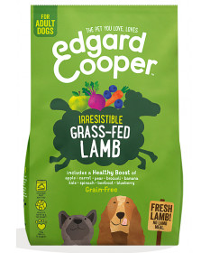 Edgard&Cooper Grain Free Adult con Agnello Fresco, Mela, Carota, Barbabietola e Mirtillo per Cani da 700 gr