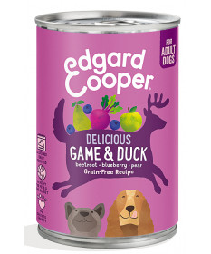 Edgard&Cooper Grain Free con Selvaggina e Anatra per Cani Adult da 400 gr