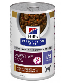 Hill's Prescription Diet Canine I/D Digestive Care Low Fat Spezzatino con Pollo e Verdure per Cani da 354 gr