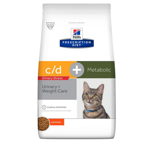 Hill's Prescription Diet Metabolic + Urinary Stress Gatto secco da 1,5 Kg