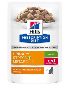 Hill's Prescription Diet Metabolic + Urinary per Gatto con Pollo da 85g