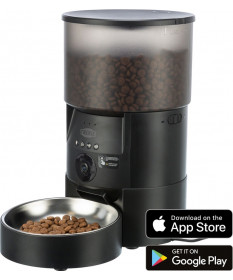 Trixie Distributore automatico di cibo TX-C Smart 3.0L con videocamera per Cani e Gatti