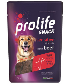 Prolife Snack Sensitive Grain Free per Cani con Manzo da 90 gr