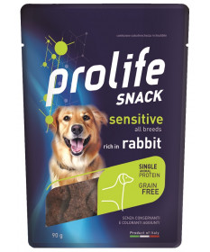 Prolife Snack Sensitive Grain Free per Cani con Coniglio da 90 gr
