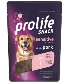 Prolife Snack Sensitive Grain Free per Cani con Maiale da 90 gr