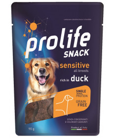Prolife Snack Sensitive Grain Free per Cani con Anatra da 90 gr