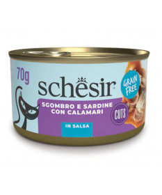 Schesir filetti di sgombro e sardine con calamari in salsa da 70 gr