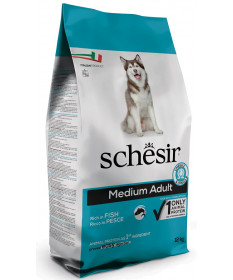 Schesir Monoproteico per Cane Medium con Pesce da 12 Kg