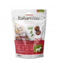 Italian Way Snack Mini Burger per Cani con Manzo e Formaggio da 60 gr