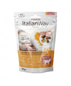 Italian Way Snack Pillow per Kitten con Latte, carni bianche e curcuma da 60gr