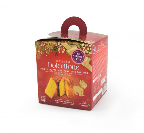 LeoPet Dolcettone Panettone per cani frutta e vaniglia 80gr