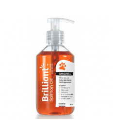 Brilliant Olio di Salmone pure per Cani e Gatti da 300 ml 