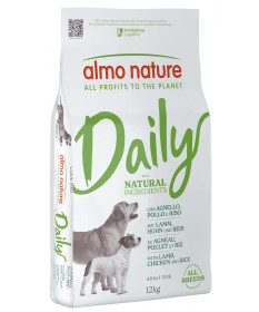Almo Nature Daily per Cani con Agnello, Pollo e Riso da 12 Kg