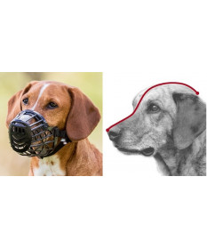 Trixie Museruola in plastica per cani S-M