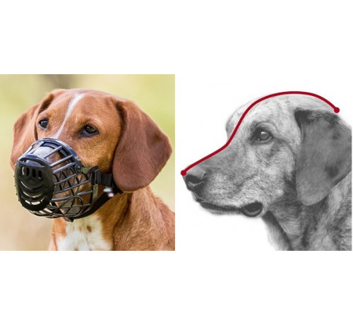 Trixie Museruola in plastica per cani S-M