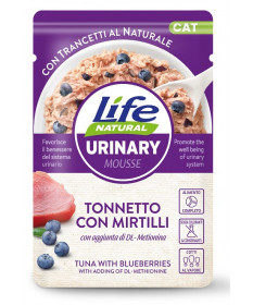 Life Natural Urinary Mousse per Gatti al Tonnetto con Mirtilli bst da 70 gr