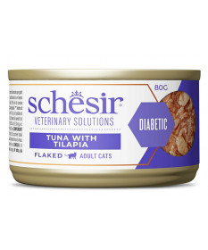 Schesir Veterinary Solutions Diabetic per Gatti Filetti di Tonno con Tilapia da 80 gr