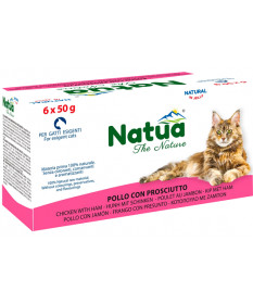 Natua in Jelly per Gatti al Pollo con Prosciutto 6x50gr