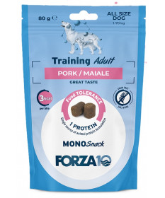 Forza10 MonoSnack Training per Cani all Breeds con Maiale da 80 gr