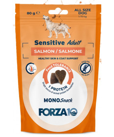 Forza10 MonoSnack Sensitive per Cani all Breeds con Salmone da 80 gr